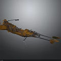 Orange Industrial Motorcycle With Metal Frame Long Handlebars And Unique Design
