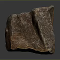 Natural Stone and Wood Craft Piece with Rustic Texture and Organic Design
