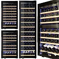 Various Modern Wine Coolers With Glass Doors LED Lighting And Wine Bottle Storage