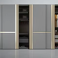 Modern Wardrobe Designs In Various Colors With Storage Compartments And Hanging Areas