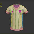 White Short Sleeve V Neck T Shirt With Chest Logo Casual Sporty Design
