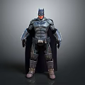 Batman Armored Video Game Movie Character With Detailed Muscular Suit And Cape