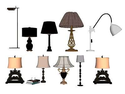 Jane European Table Lamp Reading Lamp Decorative Lamp 3d model