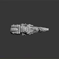 Mythical Beast Head Weapon With Intricate Mechanical Design And Multiple Barrels 3d model