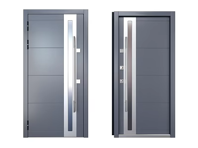 Door security door entry door unit door single door 3d model