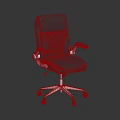 Black Office Chair With Diamond Quilted Backrest Silver Armrests Chrome Base And Swivel Casters
