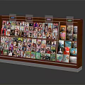 Colorful Magazine Display Shelf With Assorted Covers And Multiple Layout Designs