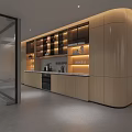 Modern Public Office Space Interior Design With Desks Chairs Sofa And Bookshelves