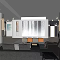 LESSIS Shopping Mall Store With Modern Transparent Curtain Arc Entrance And Fashion