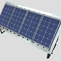 Industrial Solar Panel Mounting System With Sturdy Metal Frame And Durable Structure 3d model