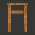 Solid Wood Square Side Table With Simple Design And Sturdy Legs