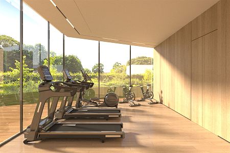 Modern Gym 3d model