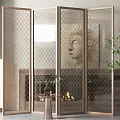 Screen partition 3d model