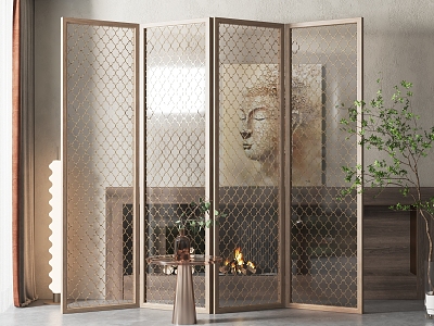 Screen partition 3d model