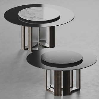 Cosmo Dining Table Round Dining Table Light Luxury Dining Table Marble Dining Table 3d model