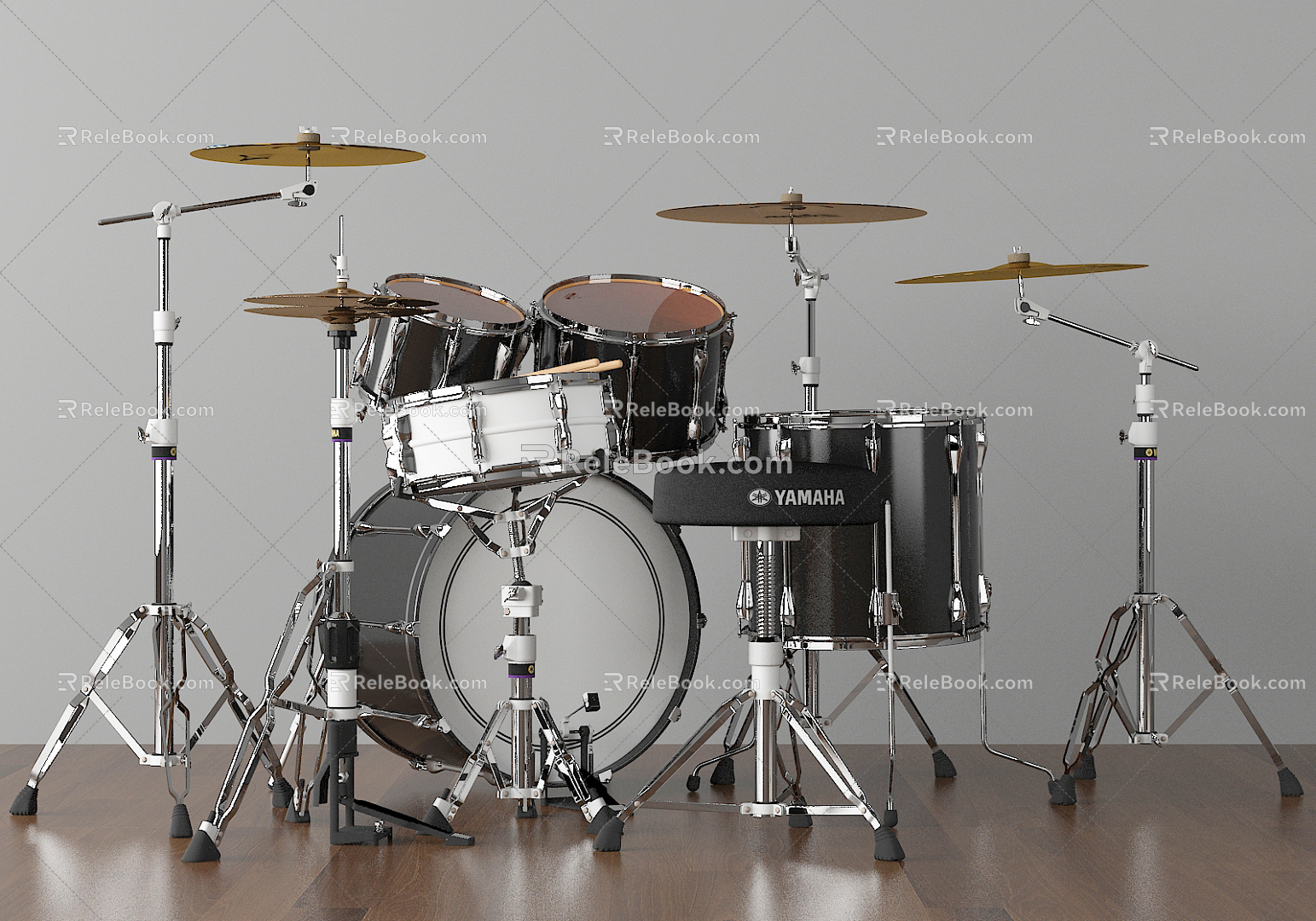 Modern drum set model