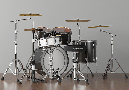 Modern drum set 3d model