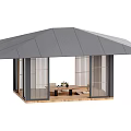 New Chinese Style Pavilion 3d model