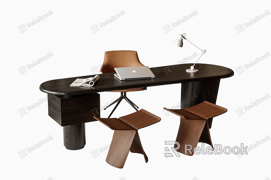 Desk combination desk butterfly stool model