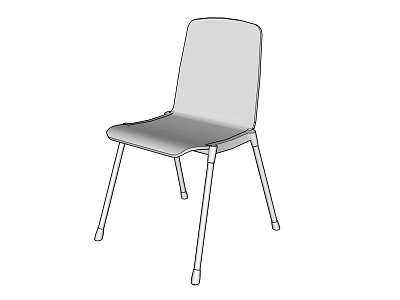 Modern Leisure Chair Office Chair 3d model