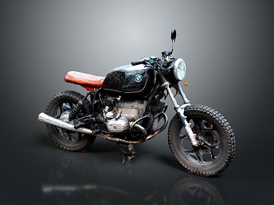 Modern motorcycle two-wheeled motorcycle off-road motorcycle road racing motorcycle 3d model