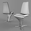 Modern White Single Chair With Sleek Leather Design And Detailed Dimensions