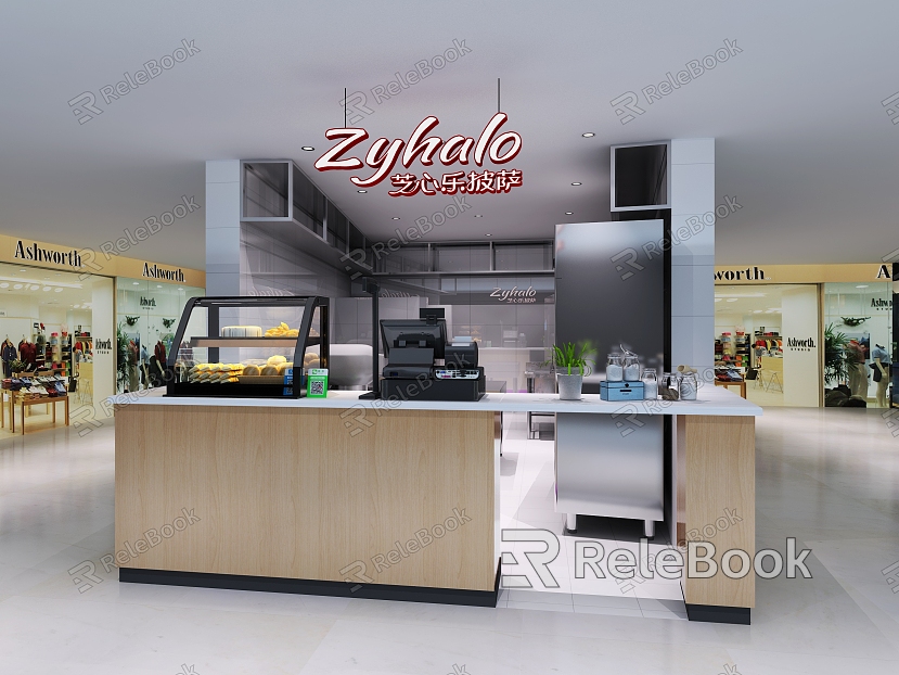 Modern Pizza Shop Stainless Steel Kitchenware Equipment model