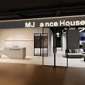 MJ Dance House Exhibition Hall With Reception Desk Sofa And Display Area