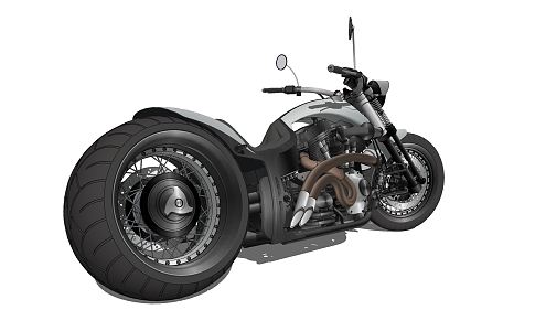 Modern Motorcycle 3d model