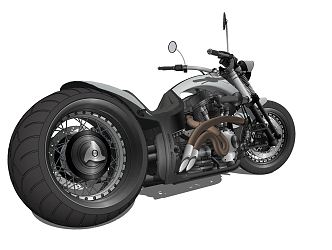 Modern Motorcycle 3d model