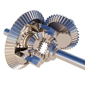 Industrial Equipment with Interlocking Gears and Metal Shaft Precision Mechanical Components