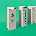 Fire Equipment Control Cabinets With White Design Multiple Panels And Functional Doors