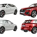White Audi SUV with Sporty Design Sleek Body Lines Alloy Wheels and Red Brake Calipers