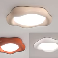 Cloud Shaped Bright Ceiling Lights in Beige Orange and White Colors 3d model