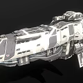 Futuristic Sci Fi Spaceship Design With Detailed Metallic Exterior And Advanced Structure