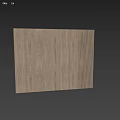 Wooden Wall With Textured Surface And Vertical Stripes 3d model