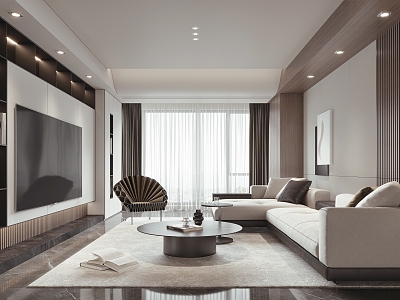 modern living room model