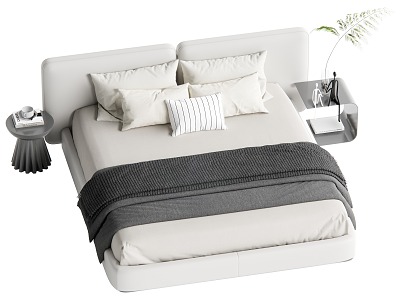 Double bed 3d model