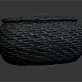 Handwoven Round Storage Basket With Lid For Household Use And Decorative