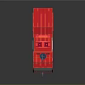 Red MAGNUS Fire Truck With Discover Label And Roof Equipment Exterior Design