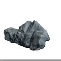 Natural Gray Rock Formation With Cracked Surface And Rough Textured Structure In Nature