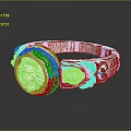 Exquisite Silver Ring With Intricate Floral Engravings And Decorative Round Motif