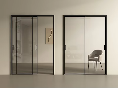 Modern sliding door kitchen sliding door balcony sliding door glass sliding door glass sliding door kitchen sliding door kitchen door 3d model
