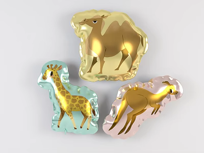 Modern Balloon Home Decoration Balloon Beauty Chen Pendant 3d model