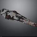 Futuristic Spacecraft With Sleek Black White Red Design And Advanced Tech For Cosmic Exploration