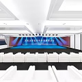 Wuhan Digital Economy Development Environment Promotion Conference With Stage White Seats And Screen