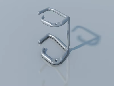 Casement Window Metal Hardware Modern Design Durable Structure For Home Installation 3d model