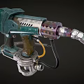 Industrial Sprayer Tool With Pneumatic Hose And Metal Nozzle For Heavy Duty Industrial Applications