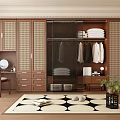 Middle style wardrobe 3d model
