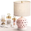 Elegant Modern Pink Gold Desk Chair Set with White Tabletop and Storage for Home Office